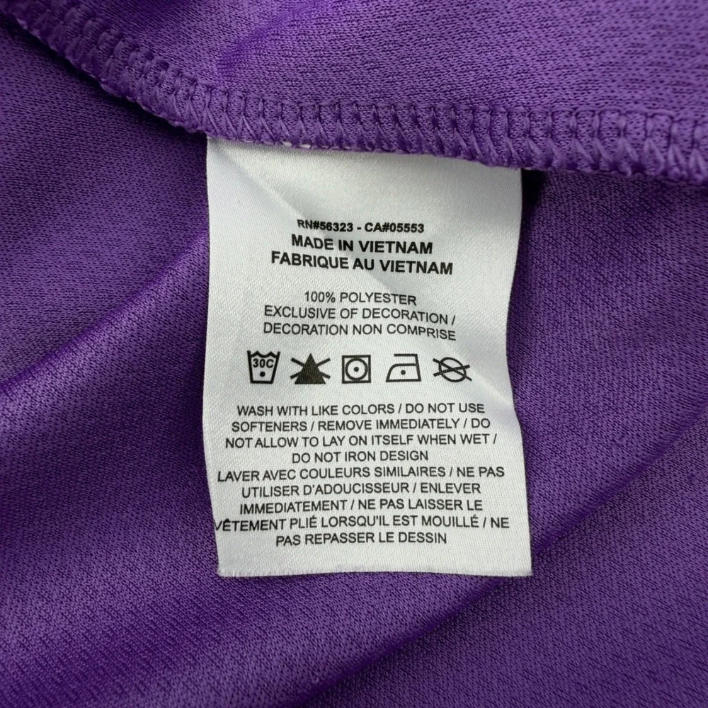 Nike Golf Club Polo Shirt Mens Large Purple Colorblock Dri-FIT FQ1150-573